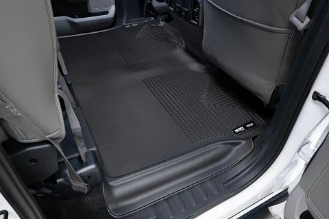 Husky floor liner rear row installed