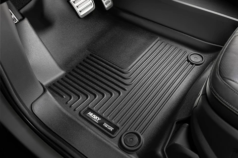 Husky WeatherBeater Floor Liner installed in truck