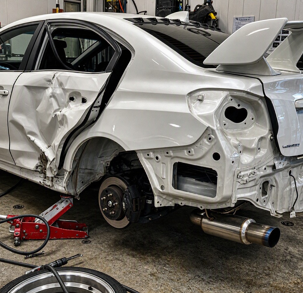 Subaru WRX STI before collision repair