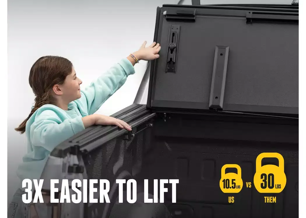 BAKFlip MX4 EZ-Lift — 3X easier to lift, 10.5 lbs vs 30 lbs standard